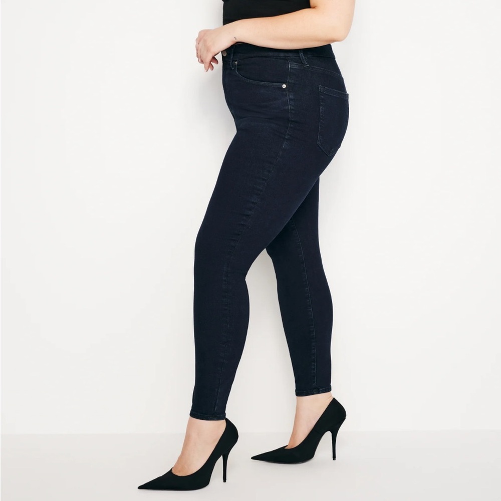 GOOD AMERICAN ALWAYS FITS GOOD LEGS SKINNY JEANS| Size 6-12| Deep Blue 002